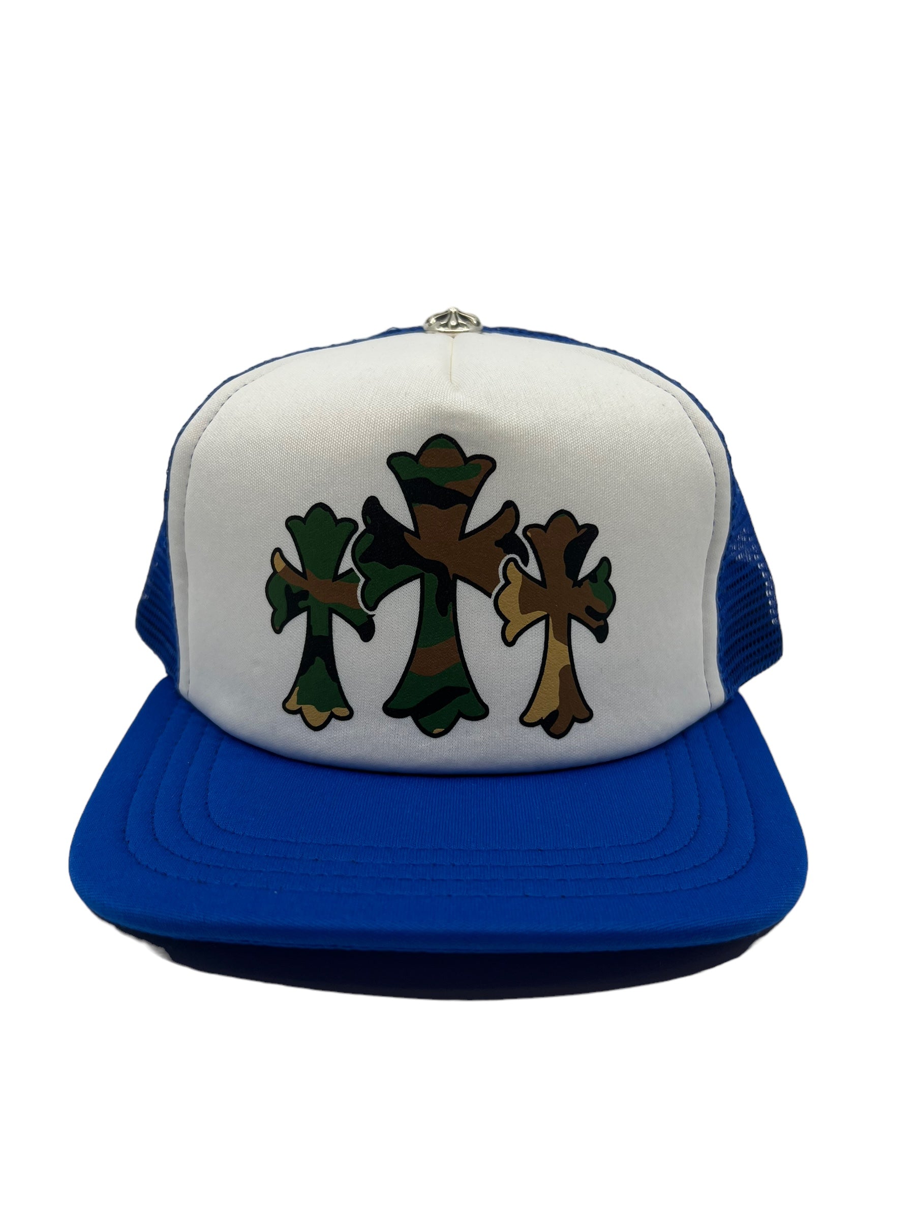 Chrome Hearts King Taco Blue Trucker Hat new – The Sole Broker