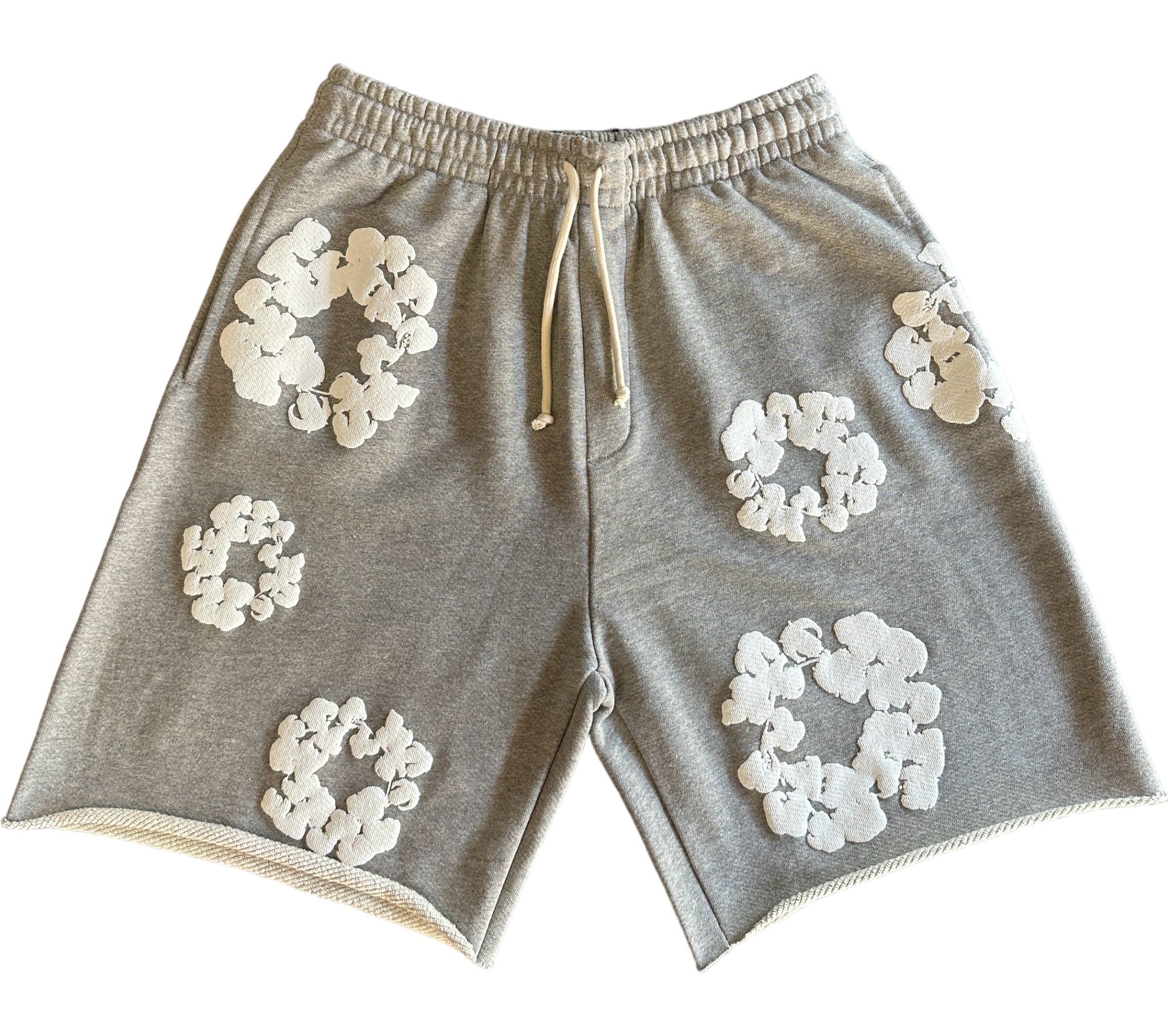 Denim Tears The Cotton Wreath Shorts Grey New