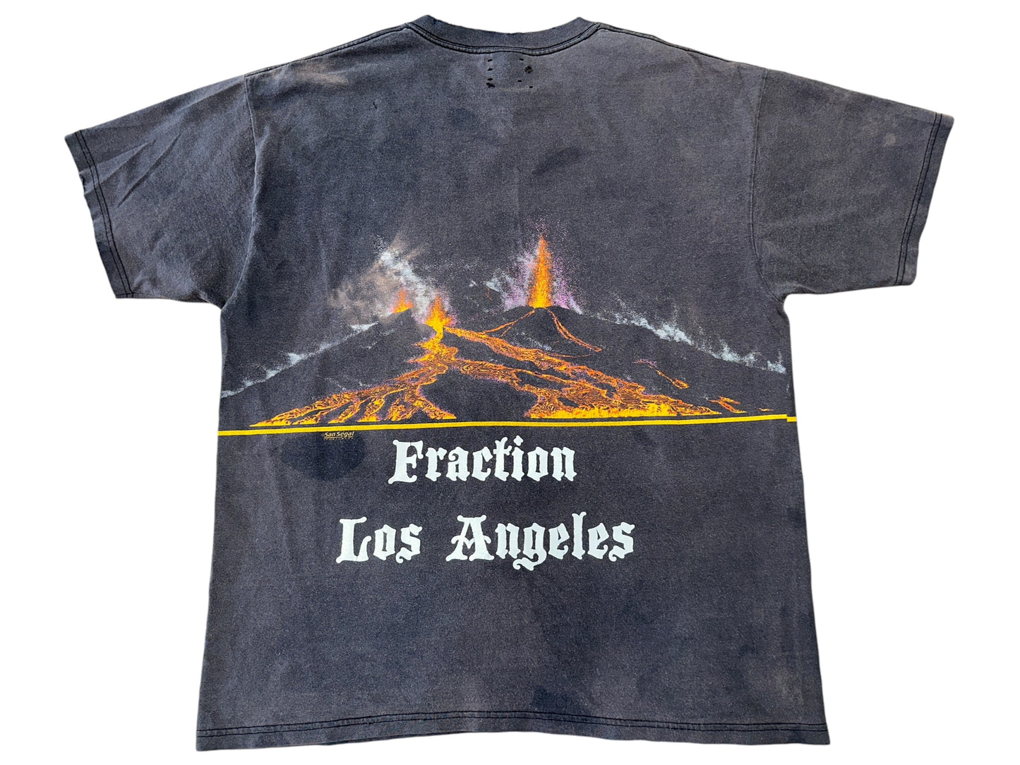 Fraction Los Angeles 1/1 Vintage 1989 Oneita San Segal Hawaii Volcanos Wrap Around T Shirt Size XL Pre-owned
